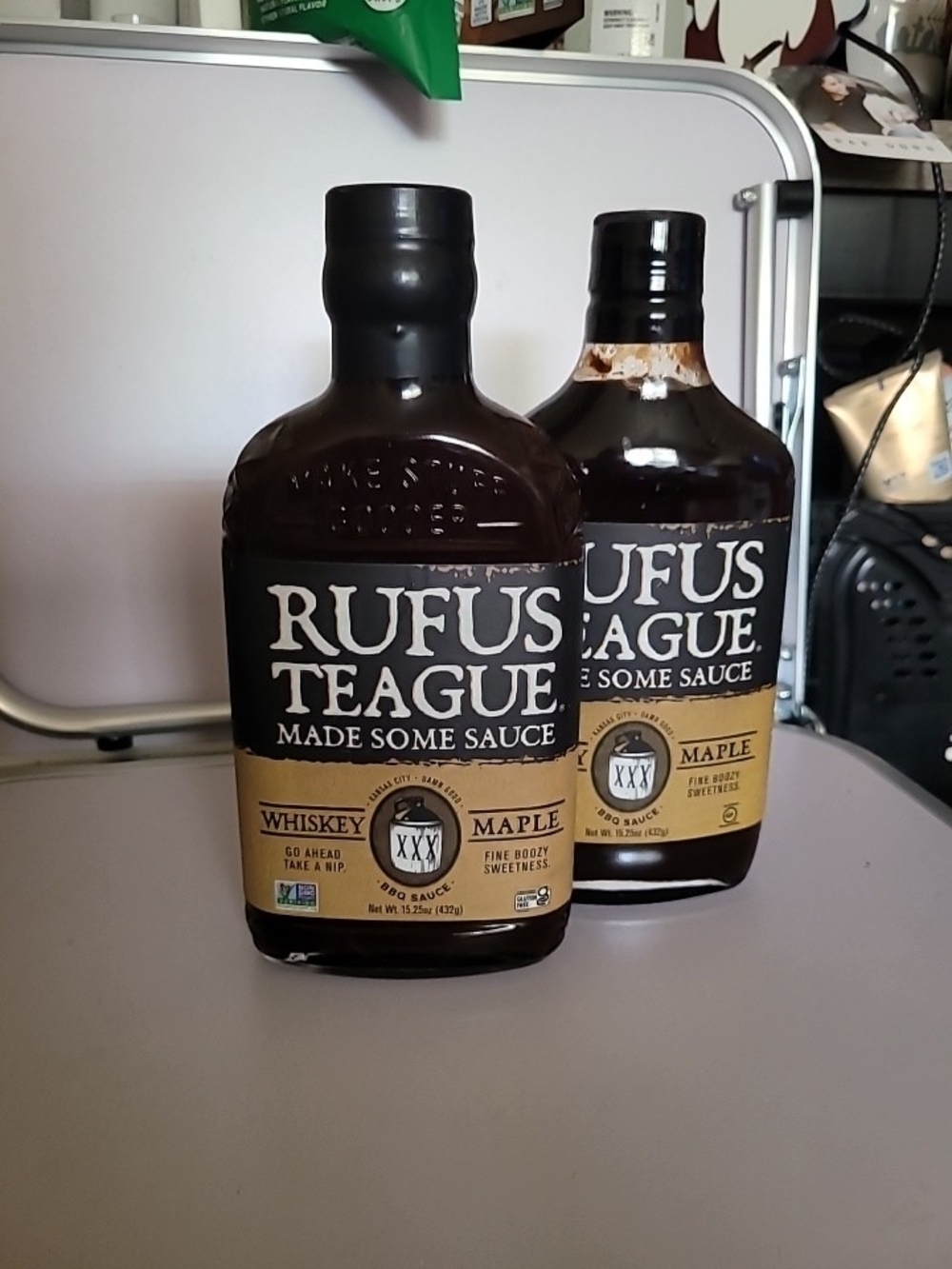Rufus Teague Whiskey Maple BBQ Sauce - Brown Bottle